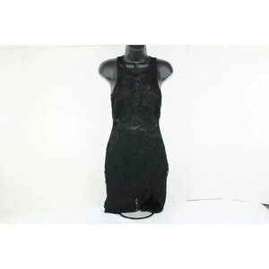 ladies HOMMAGE Black Lace Dress size S